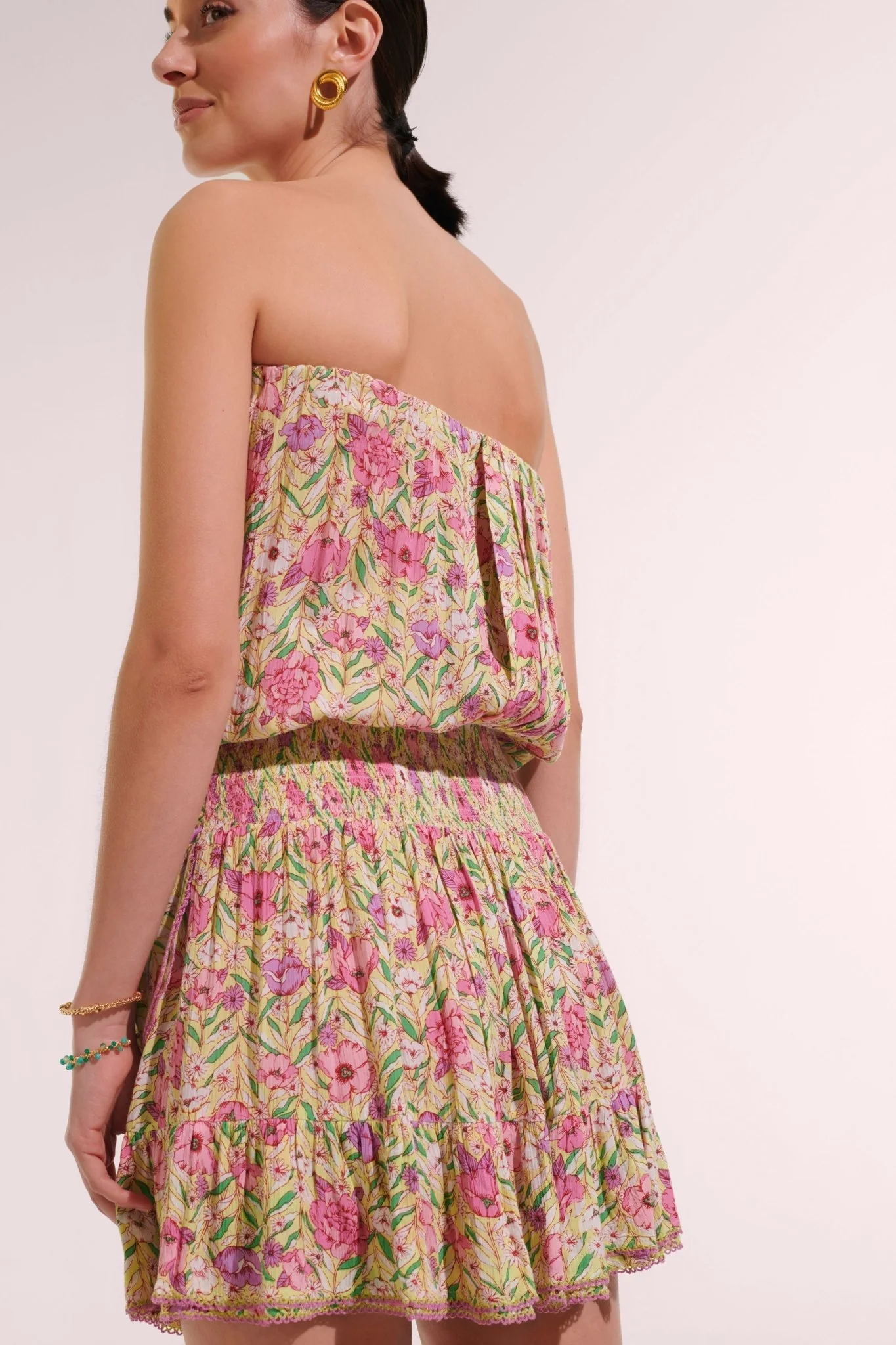 Bandeau Dress Ambra - Green Petunia - Image 3