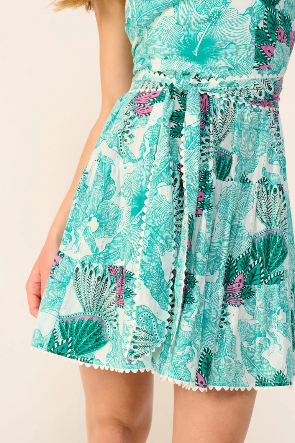 Bandeau Dress Christine - Green Padang - Image 7