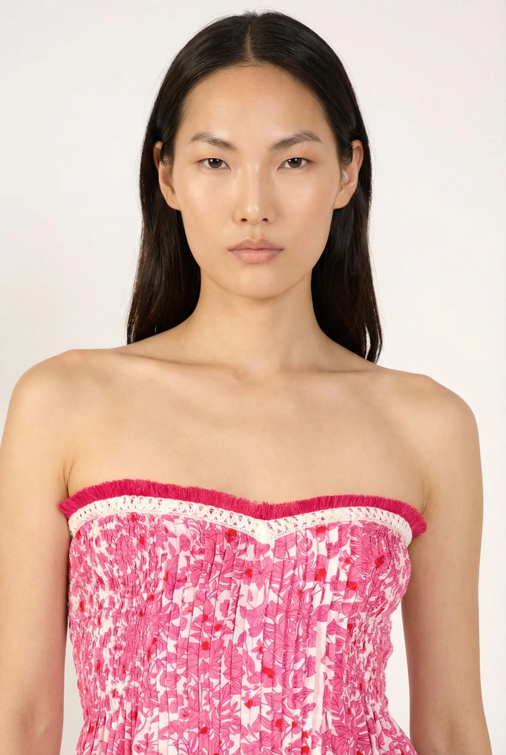 Bandeau Dress Claire - Pink Aquaflora - Image 4