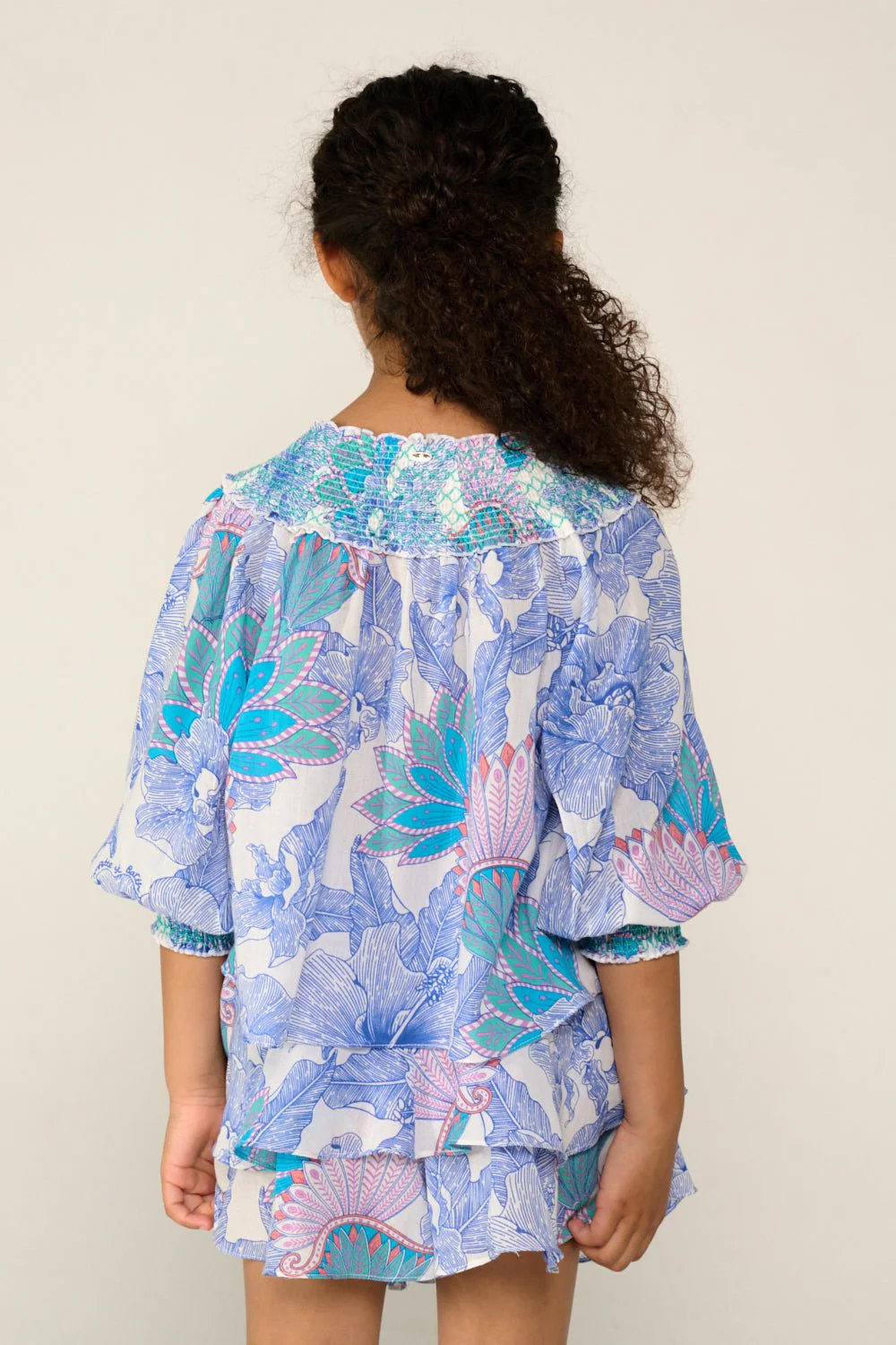 Blouse Ysee for girls - Blue Padang - Image 3