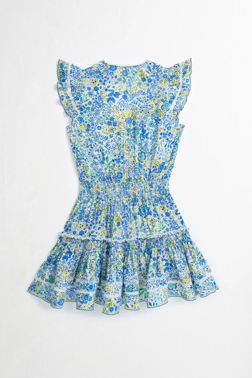 Kids Mini Dress Anais - White Blue Nature - Image 3