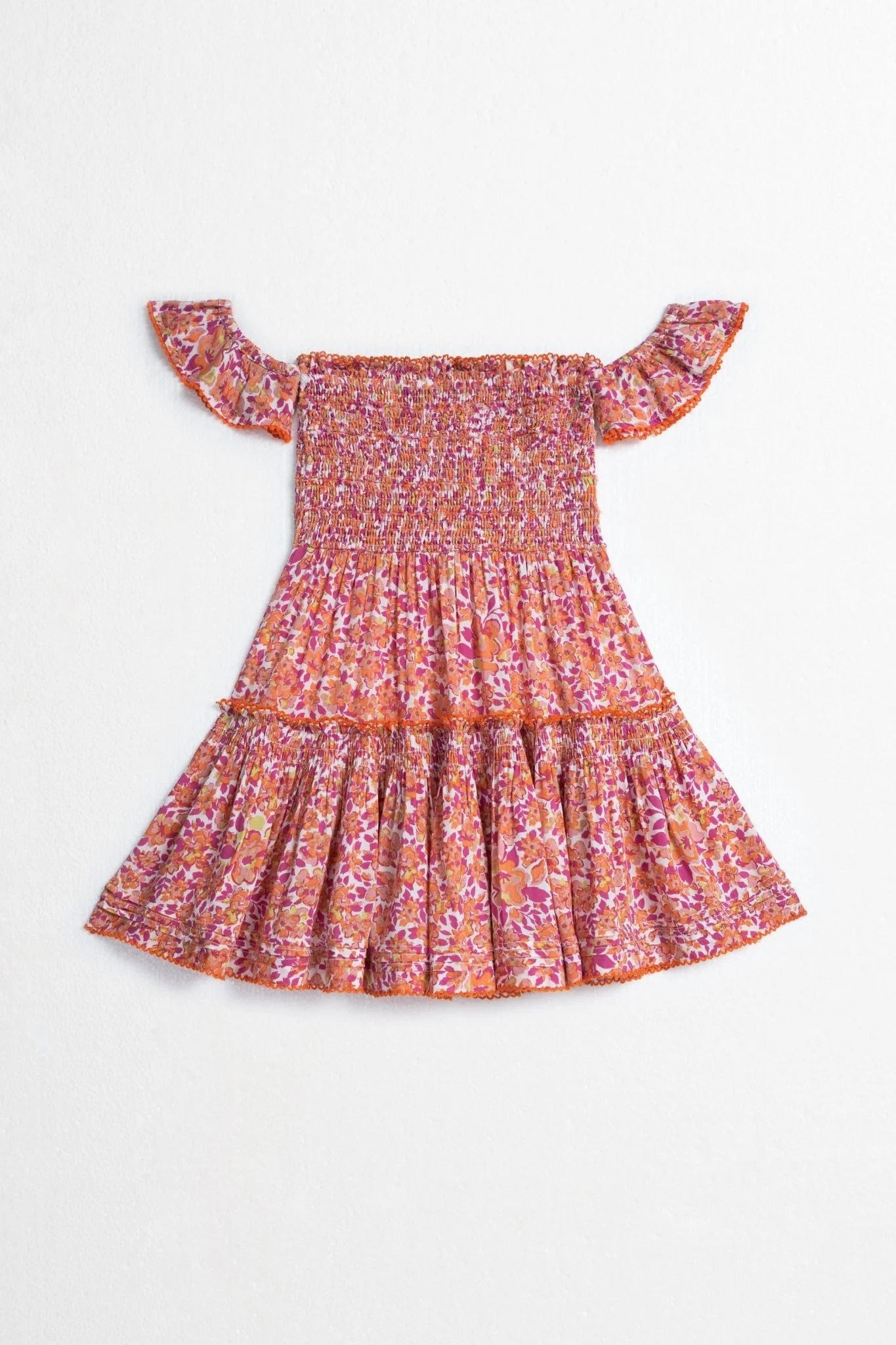 Kids Mini Dress Aurora - Pink Net - Image 3