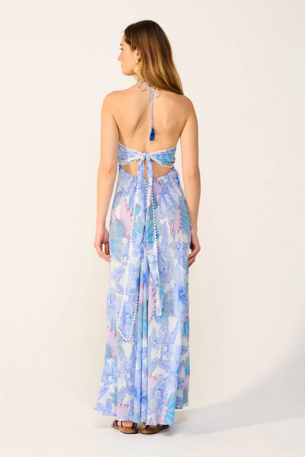 Long Dress Carla - Blue Padang - Image 7