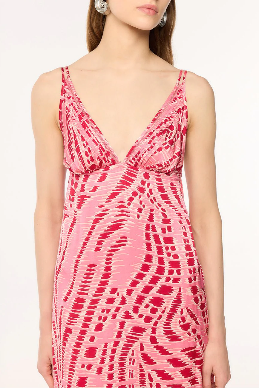 Long Dress Cassandra - Pink Kalina - Image 3