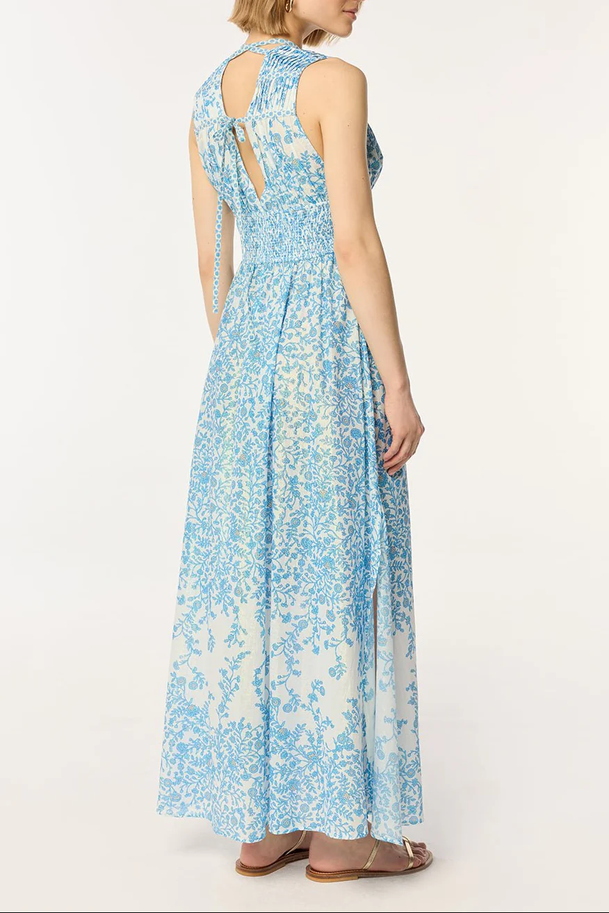 Long Dress Chiara - Blue Lazuli - Image 4