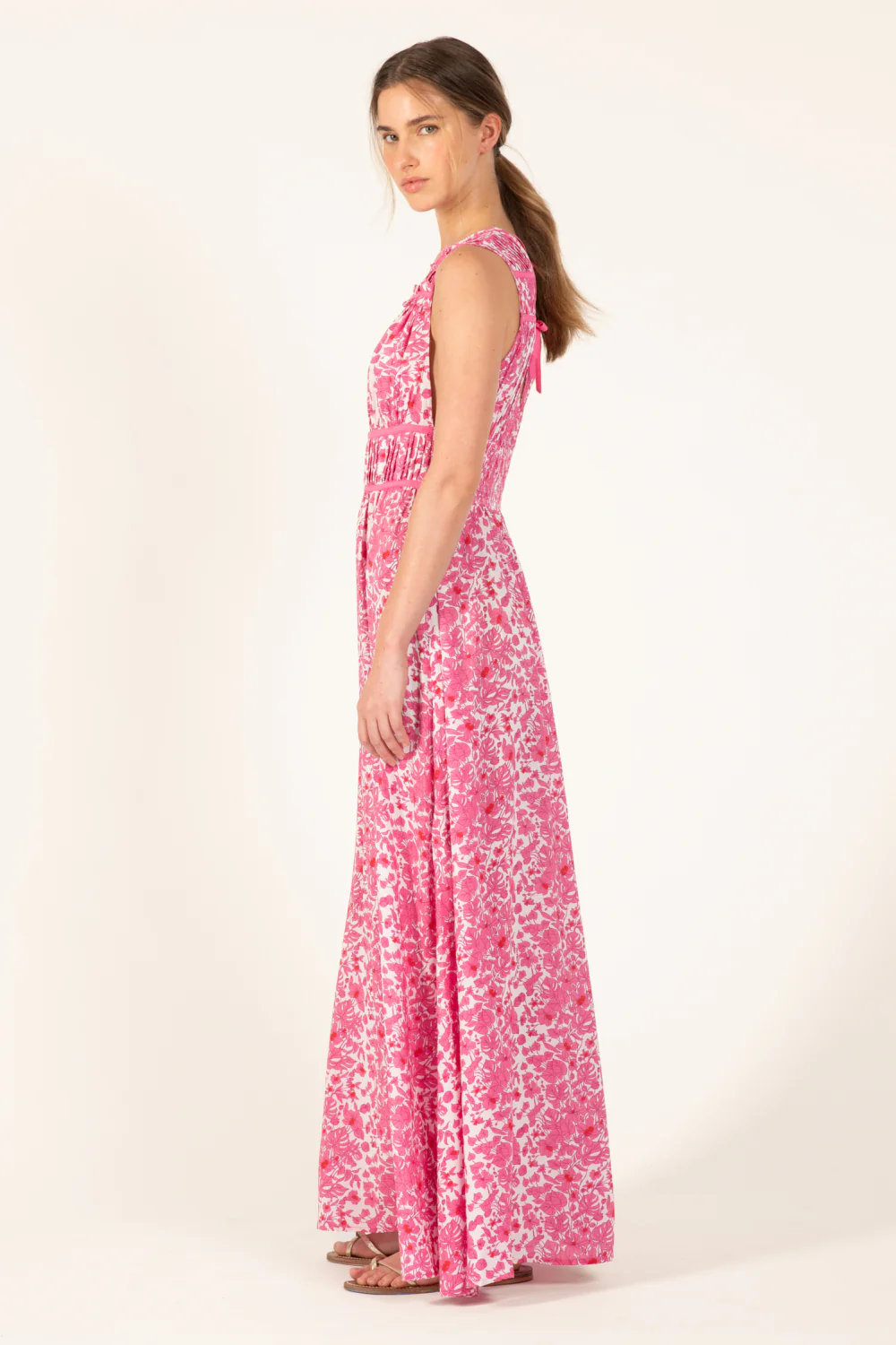 Long Dress Chiara - Pink Aquaflora - Image 3