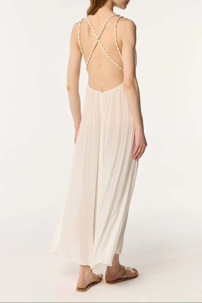 Long Dress Collette - Natural White - Image 3