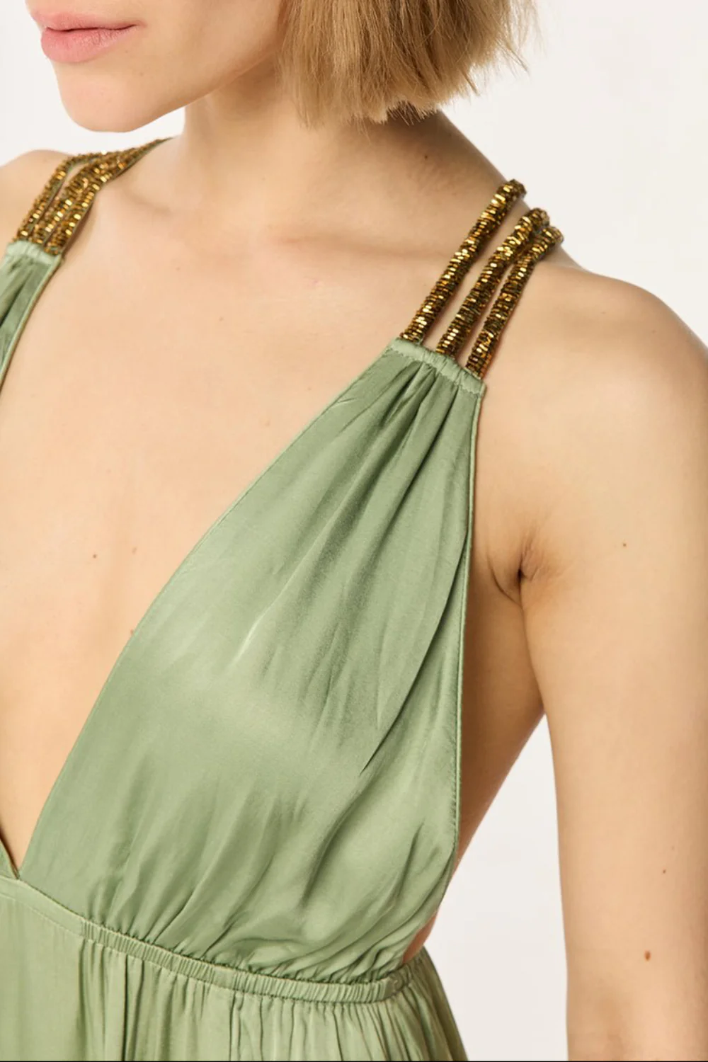 Long Dress Cycas - Sage - Image 3