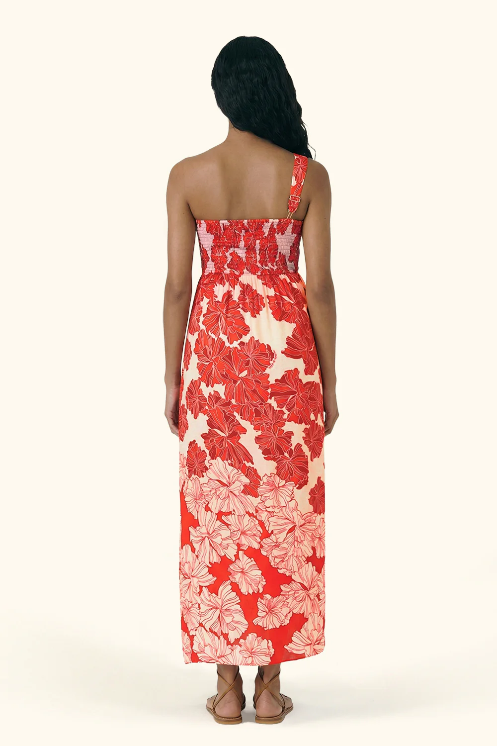 Long Dress Fanny - Red Flower Bunch - Image 3