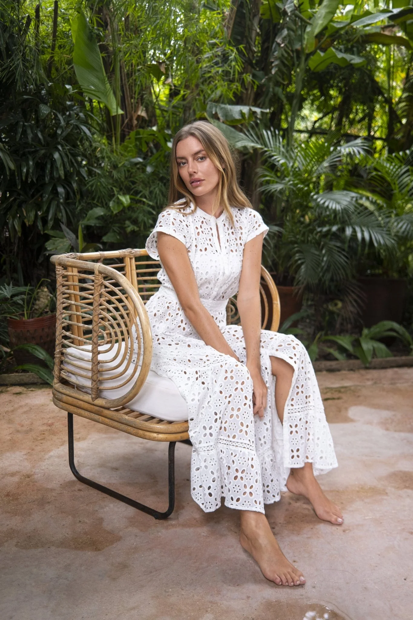 Long Dress Kora - Natural White - Image 3