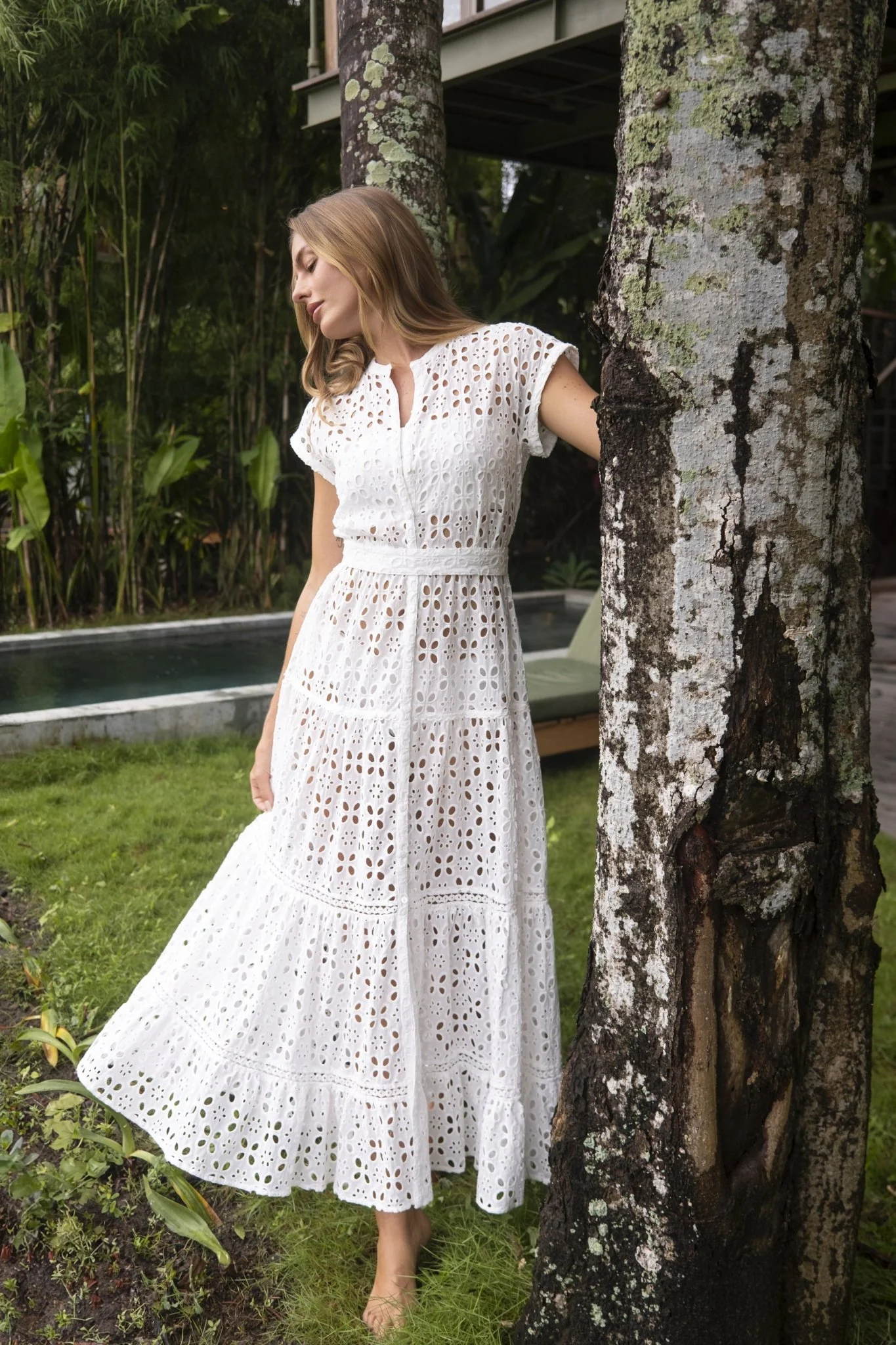 Long Dress Kora - Natural White - Image 4