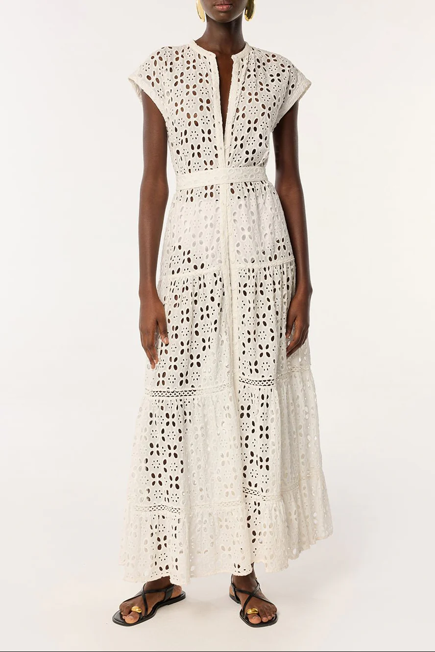 Long Dress Kora - Natural White - Image 5