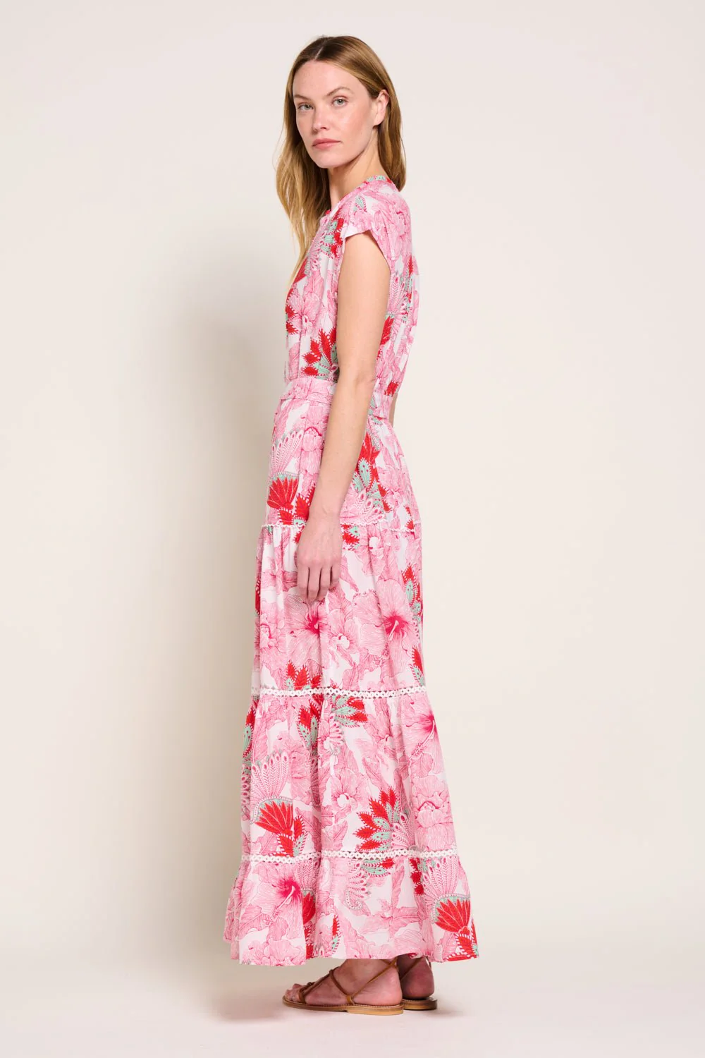 Long Dress Kora - Pink Padang - Image 4