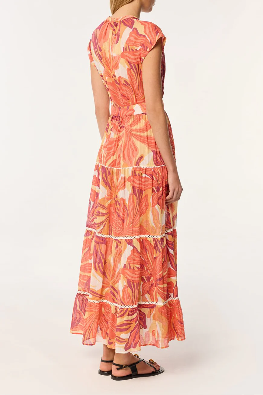 Long Dress Kora - Red Seaweed - Image 3