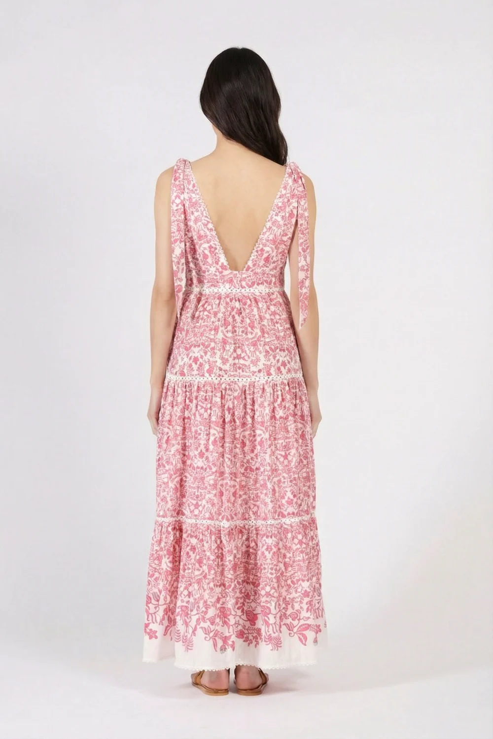 Long Dress Perla - Pink Tiare - Image 4