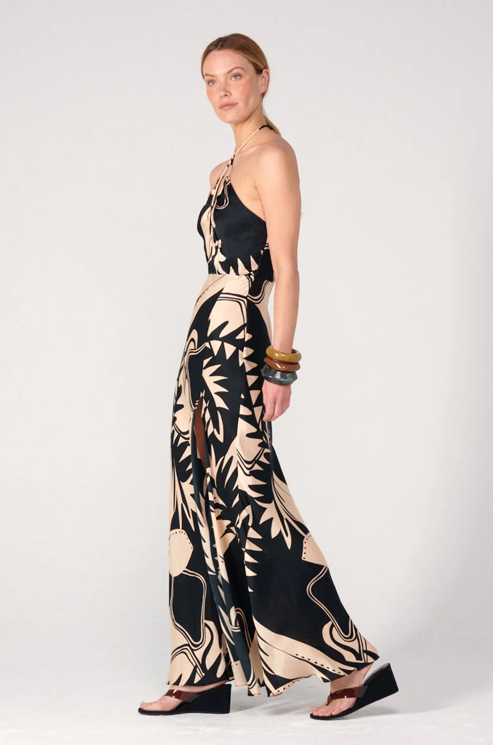 Long Dress Stella - Black Oasis - Image 3