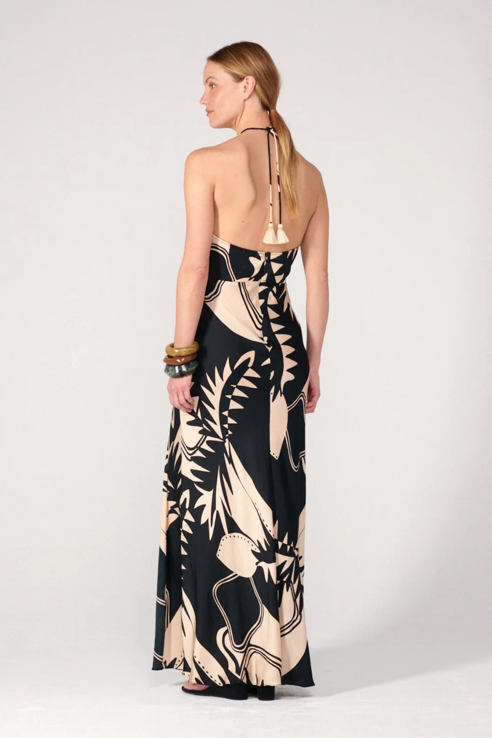 Long Dress Stella - Black Oasis - Image 4