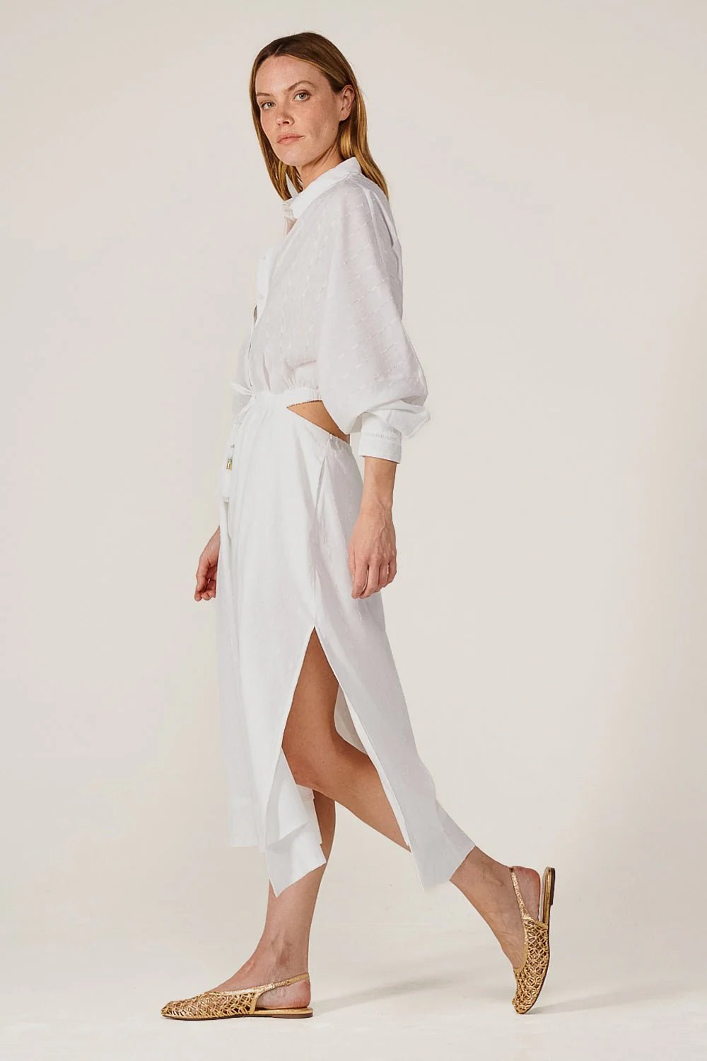 Long Dress Sunniva - Natural White - Image 4