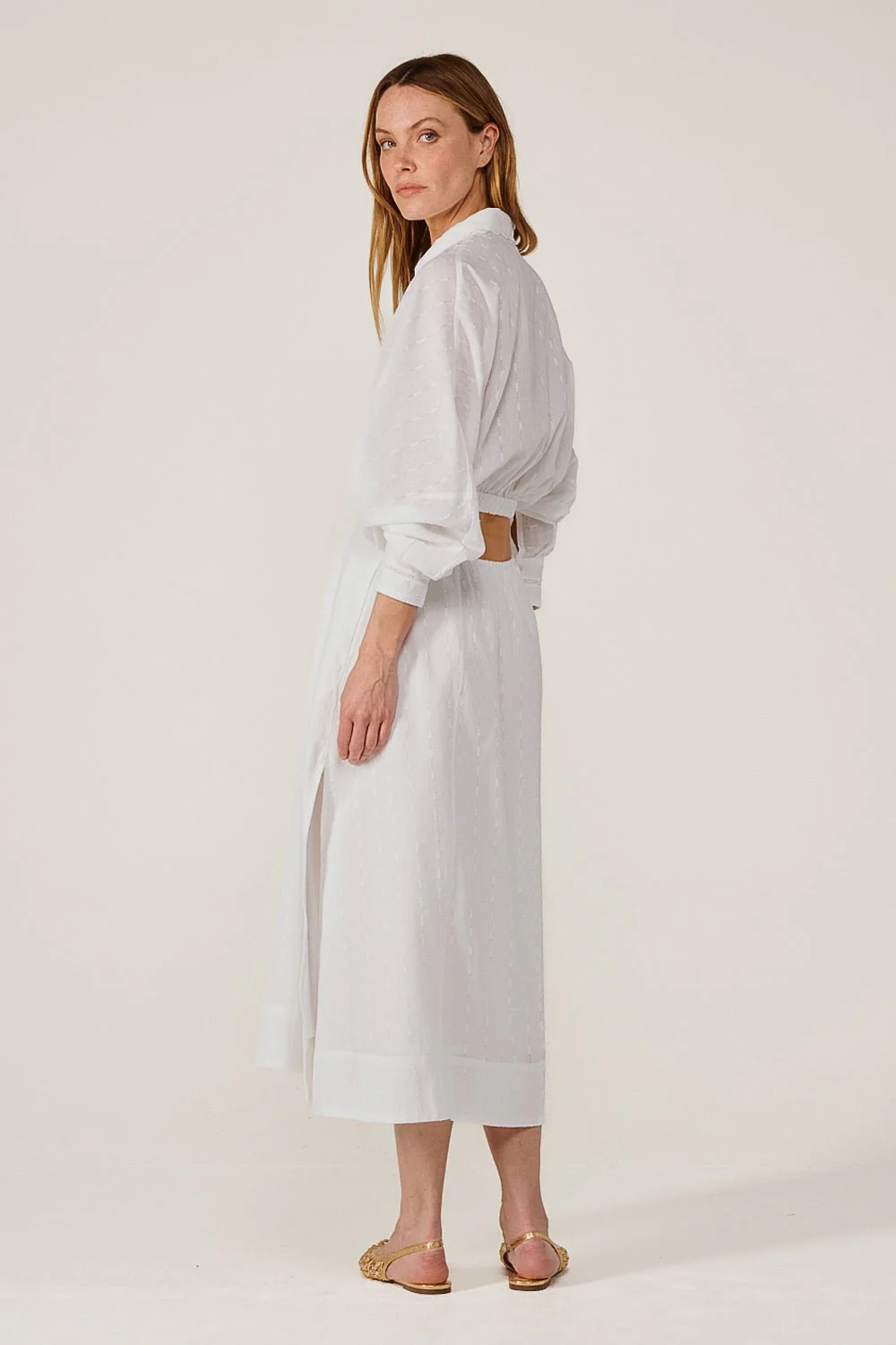 Long Dress Sunniva - Natural White - Image 5