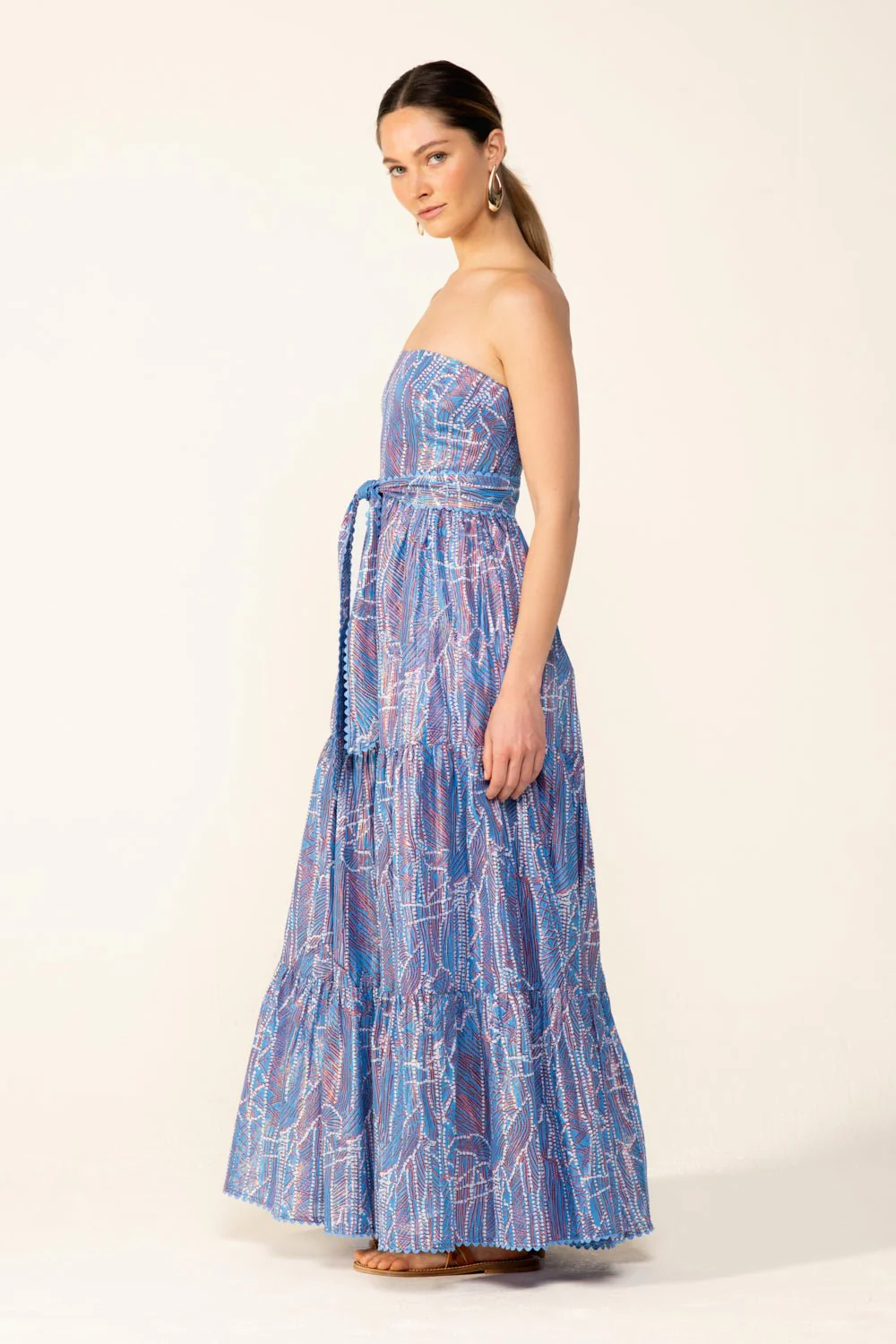 Long Dress Thelma - Blue Akoya - Image 4