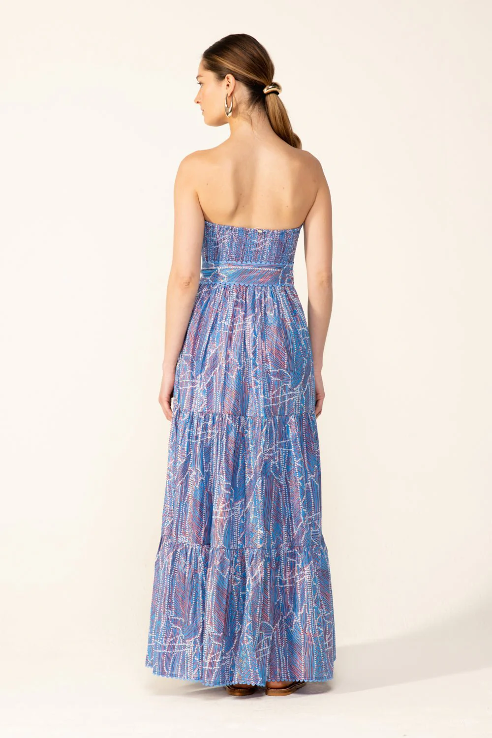 Long Dress Thelma - Blue Akoya - Image 6