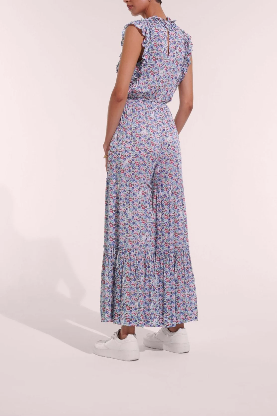 Long Jumpsuit Belene - Blue Jardin - Image 5
