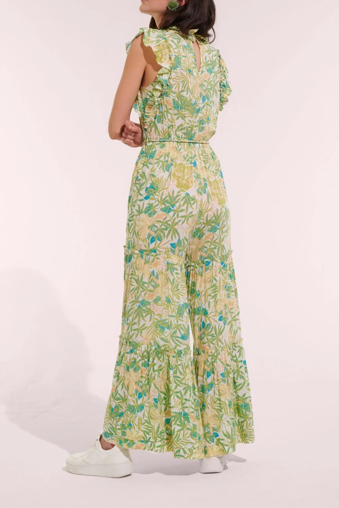 Long Jumpsuit Belene - Green Orchid - Image 3