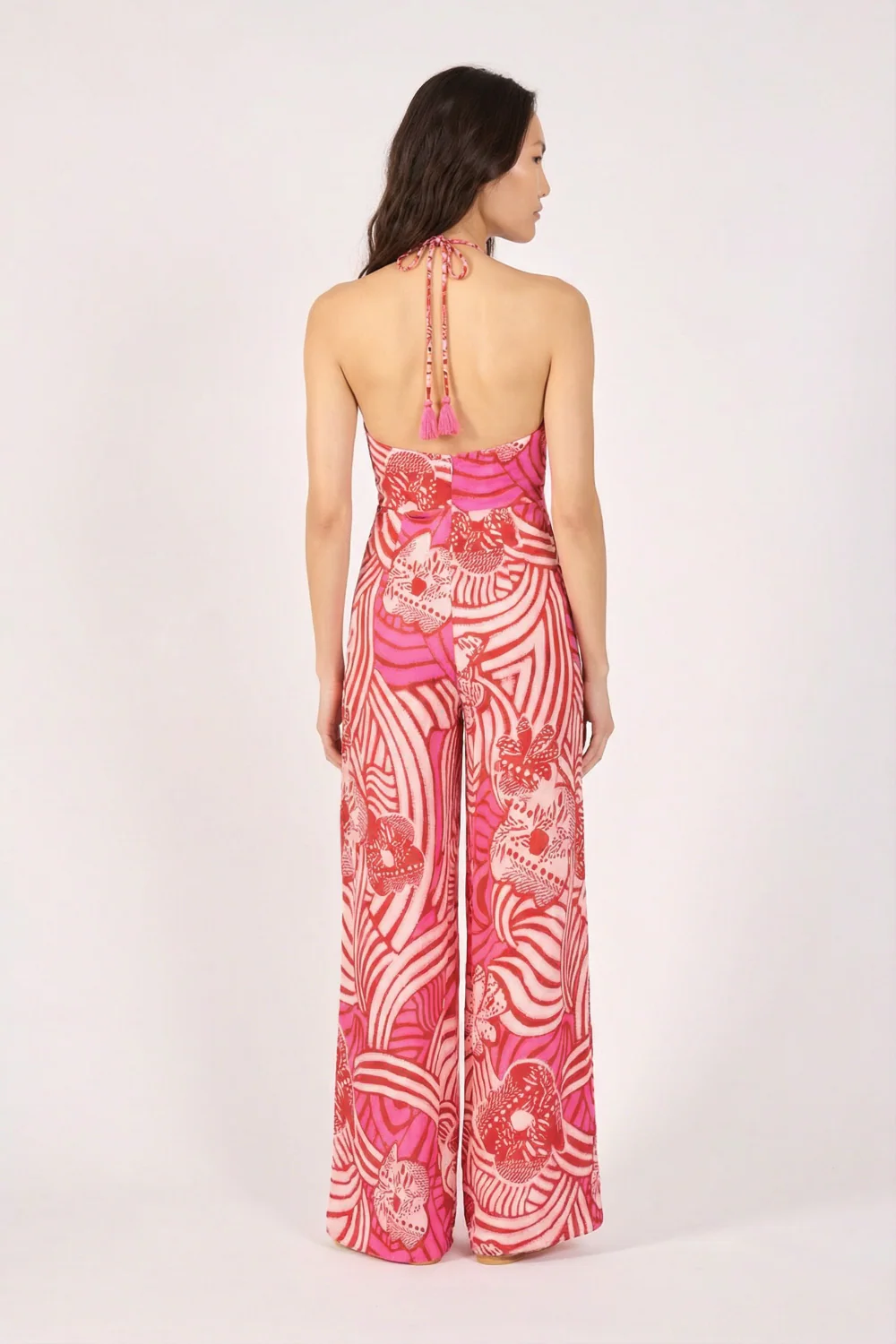 Long Jumpsuit Cilia - Pink Japonism - Image 4