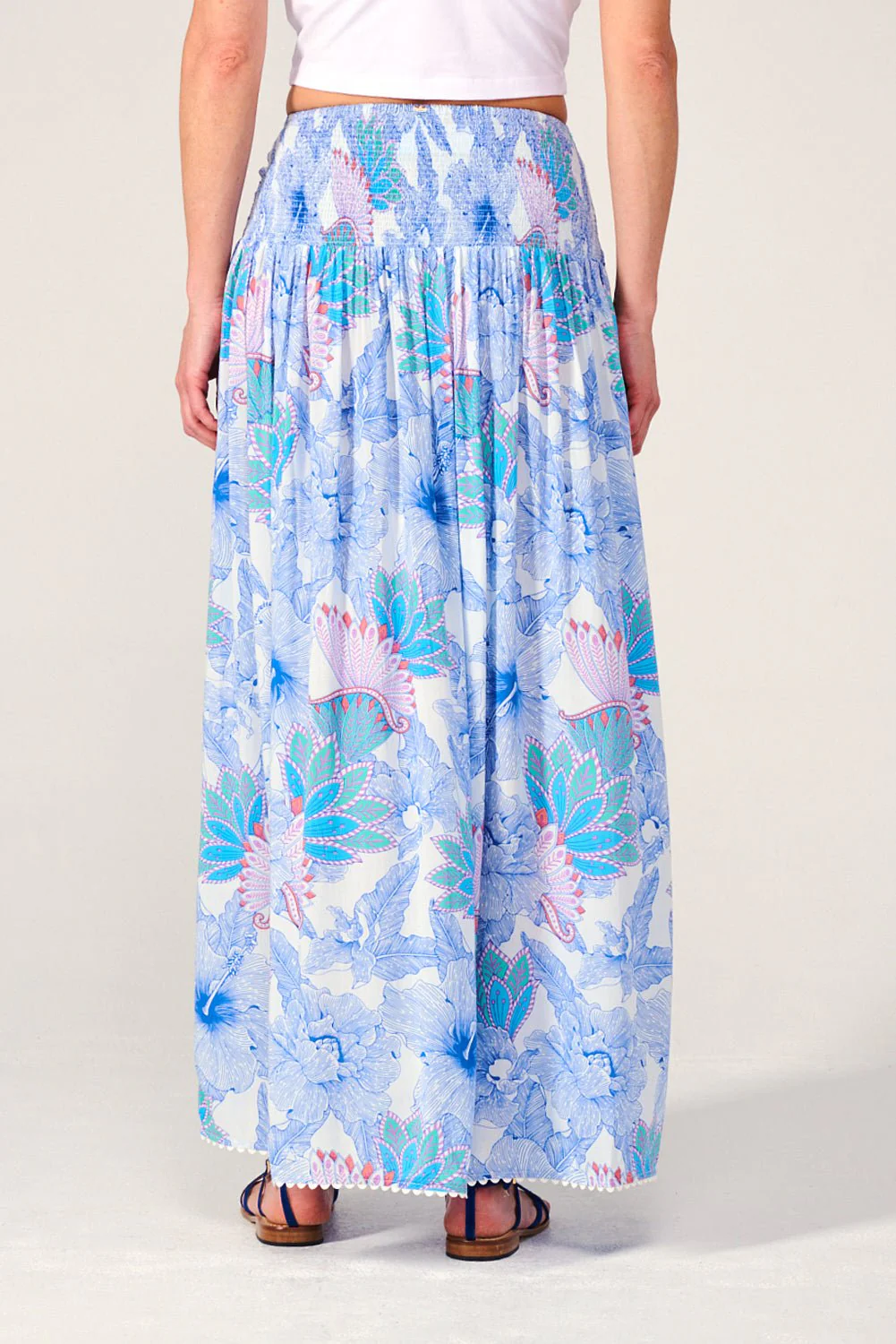 Long Skirt Carla - Blue Padang - Image 4