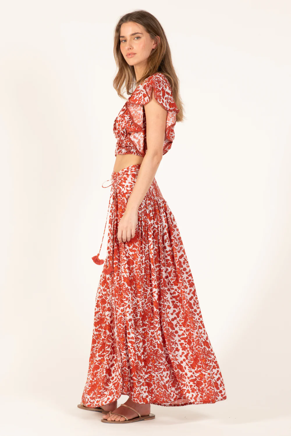 Long Skirt Carla - Paprika Aquaflora - Image 3