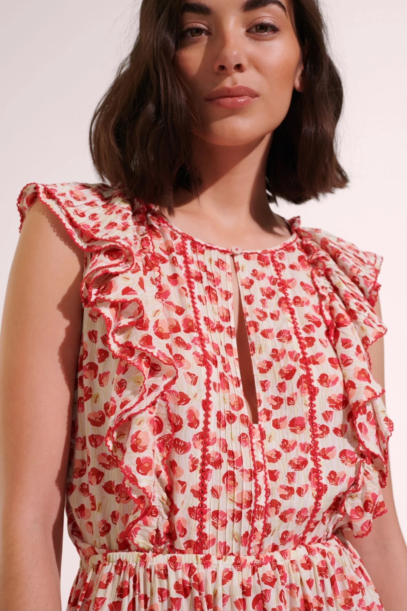Mini Dress Bambi - White Red Alamy - Image 3