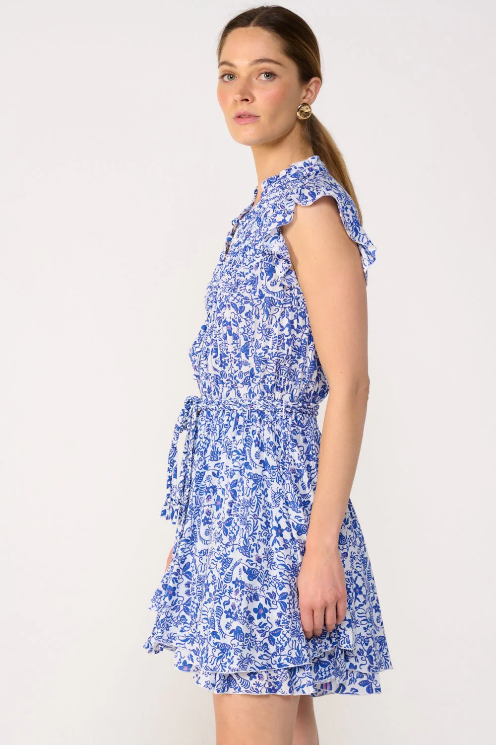 Mini Dress Callie - Blue Tiare - Image 4