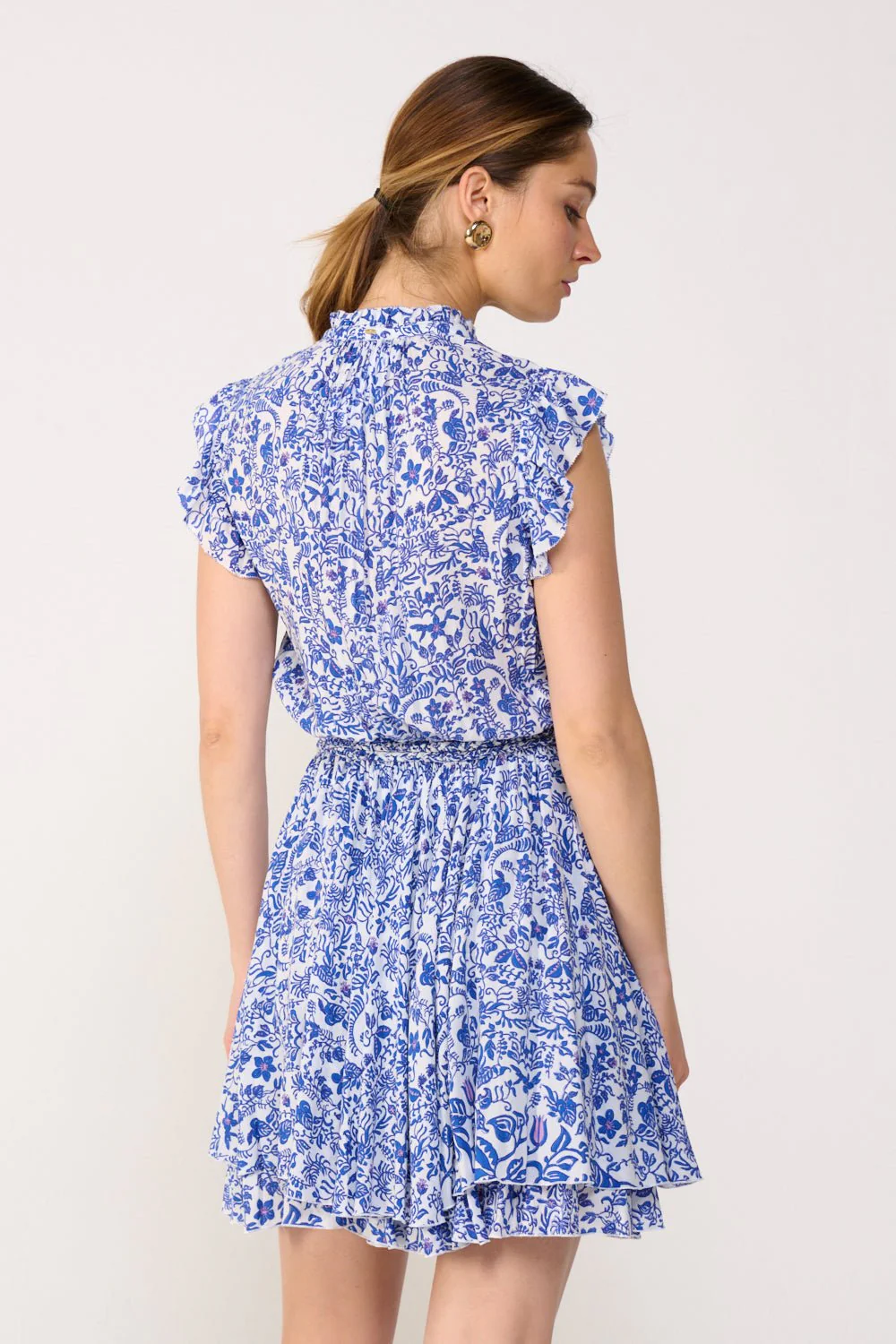 Mini Dress Callie - Blue Tiare - Image 5