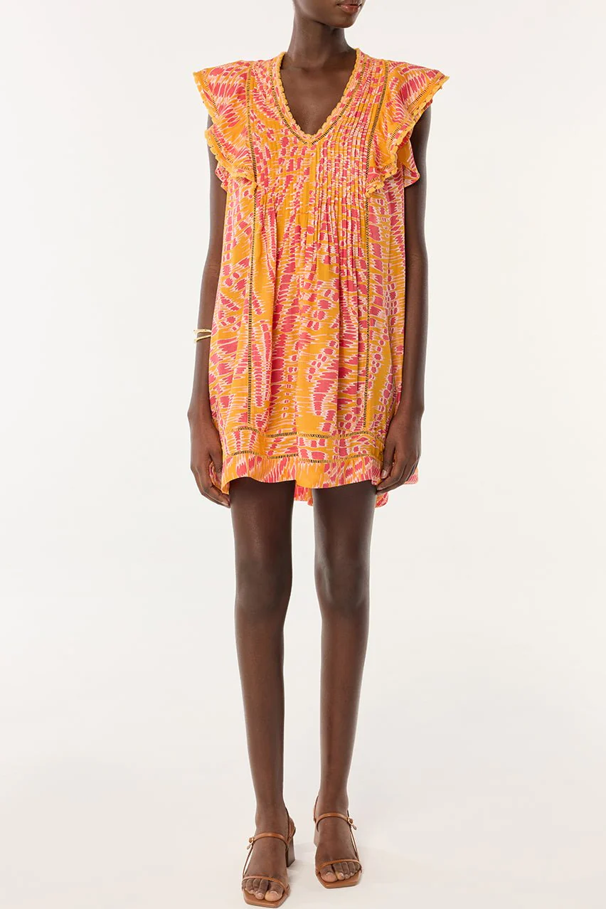 Mini Dress Camelia - Yellow Kalina - Image 3