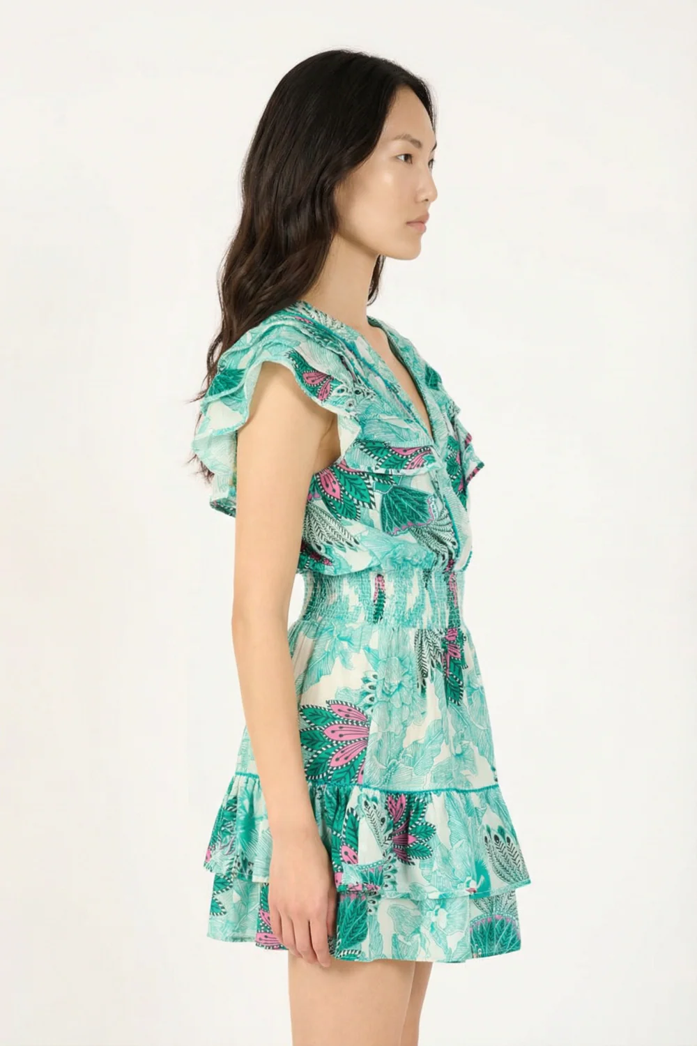 Mini Dress Camila - Green Padang - Image 3