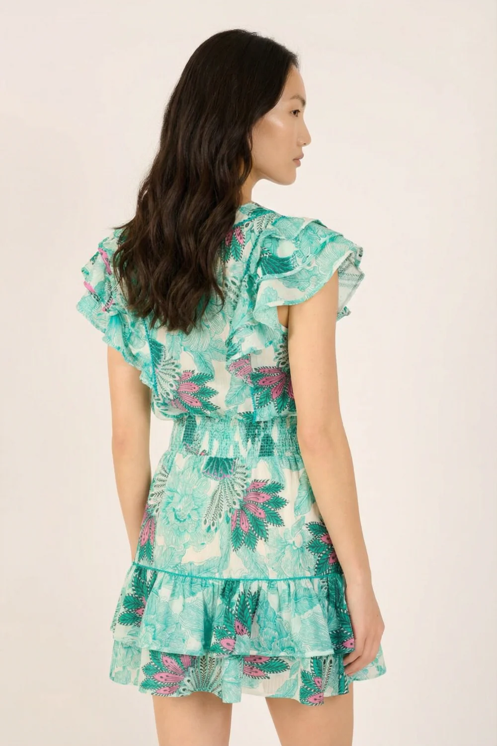 Mini Dress Camila - Green Padang - Image 4