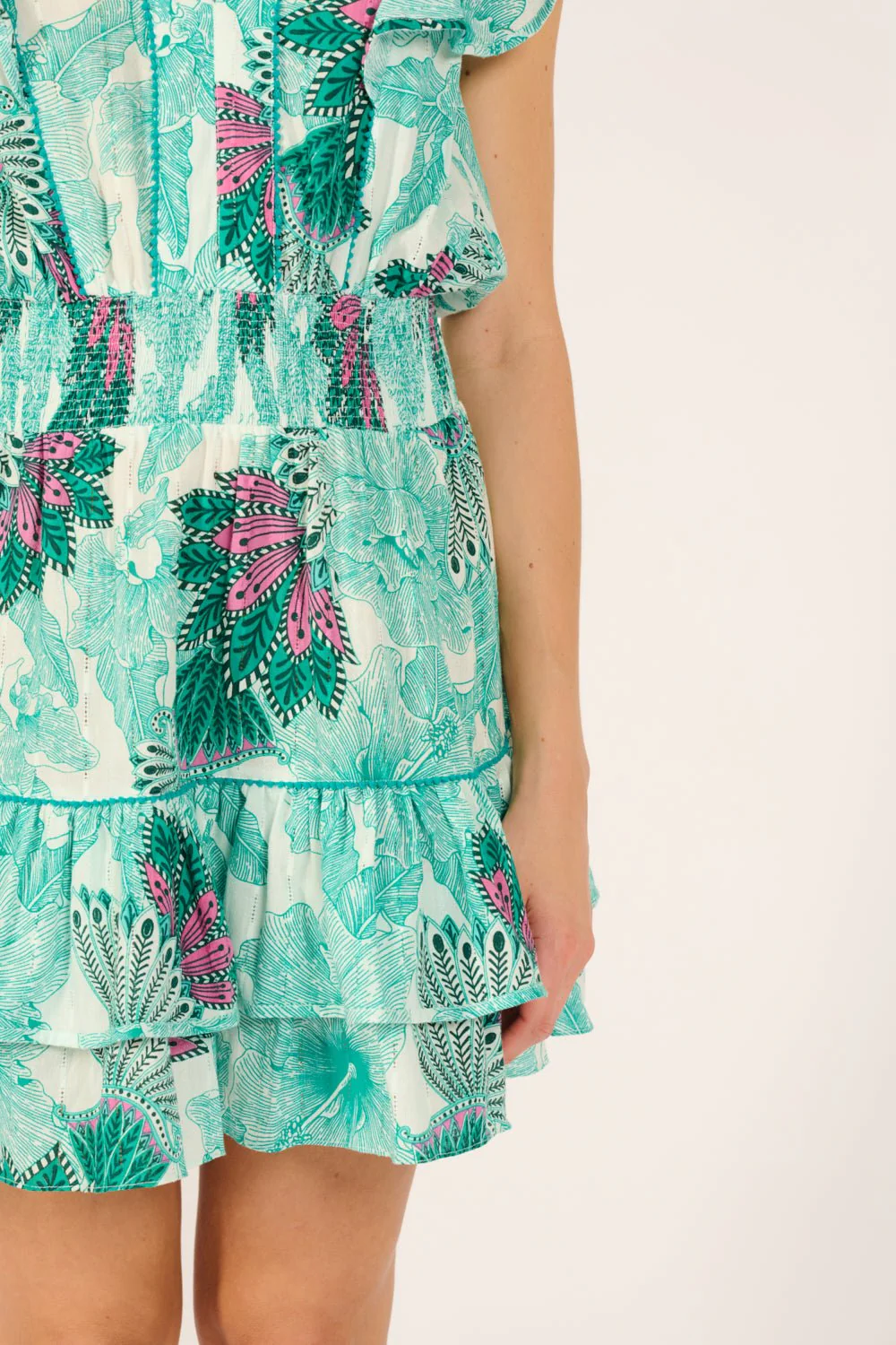 Mini Dress Camila - Green Padang - Image 5