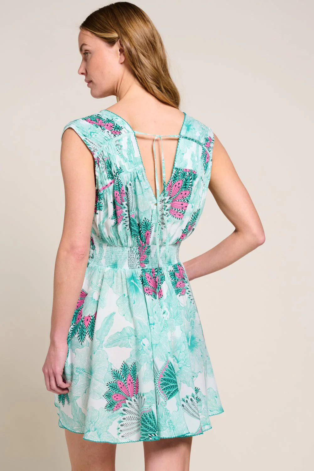 Mini Dress Ciao - Green Padang - Image 4