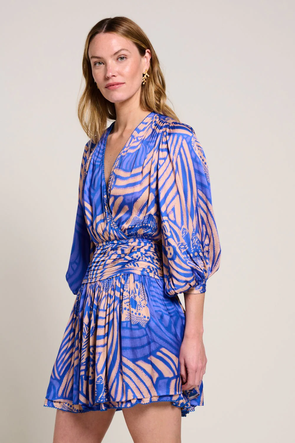 Mini Dress Colleen - Blue Japonism - Image 5
