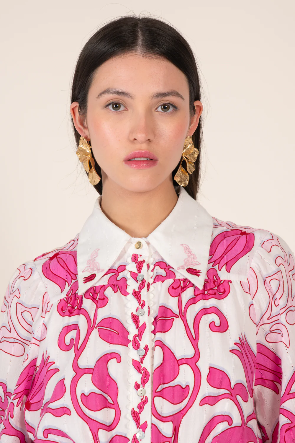 Mini Dress Conti - White Pink Ritual - Image 4