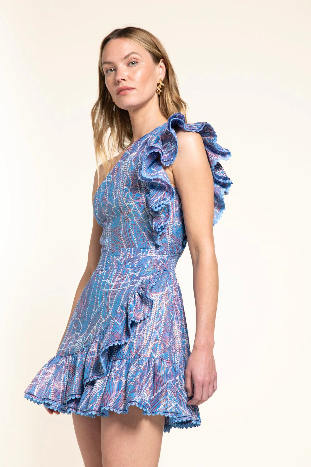 Mini Dress Corinne - Blue Akoya - Image 3
