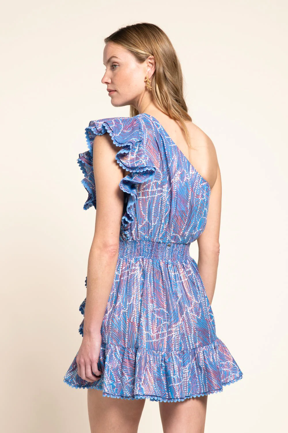 Mini Dress Corinne - Blue Akoya - Image 4