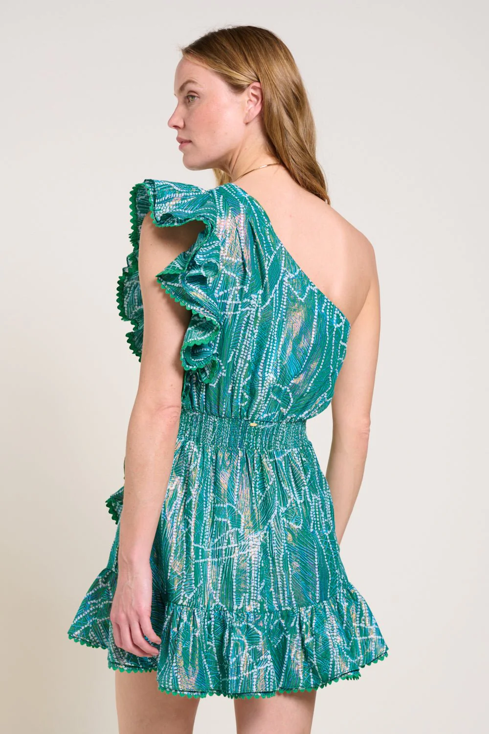Mini Dress Corinne - Green Akoya - Image 5