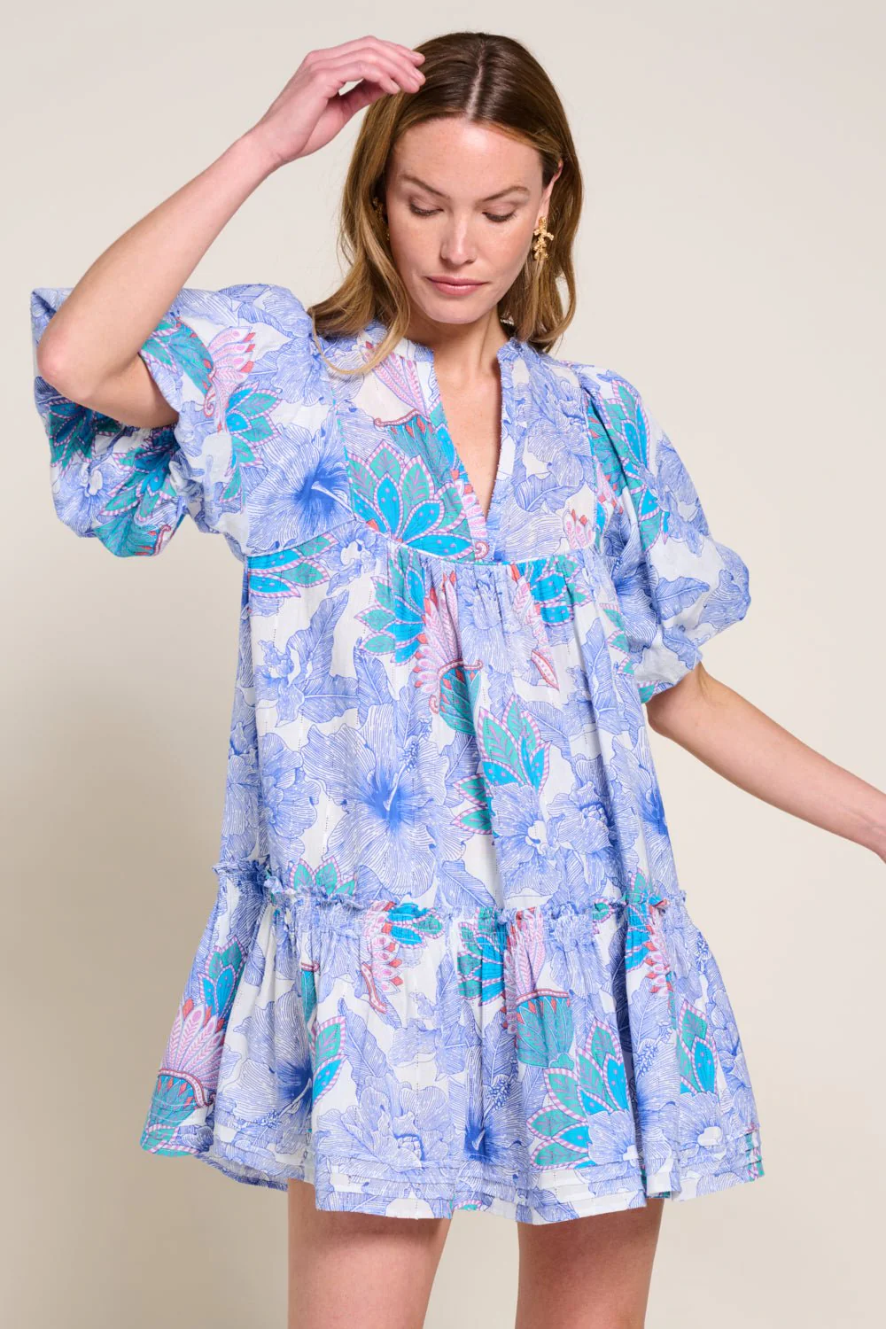 Mini Dress Cruz - Blue Padang - Image 4