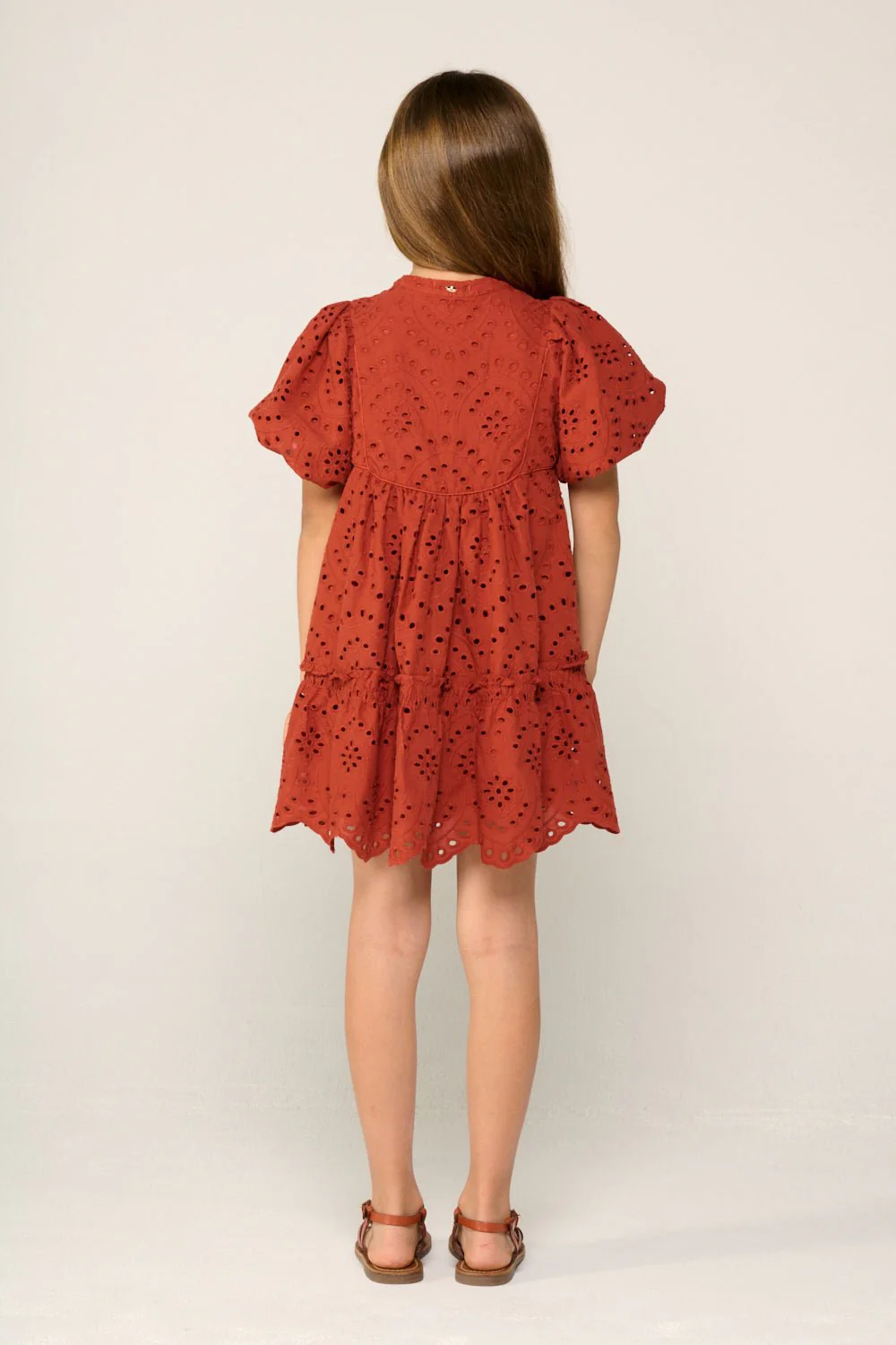 Mini Dress Cruz for girls - Paprika - Image 6