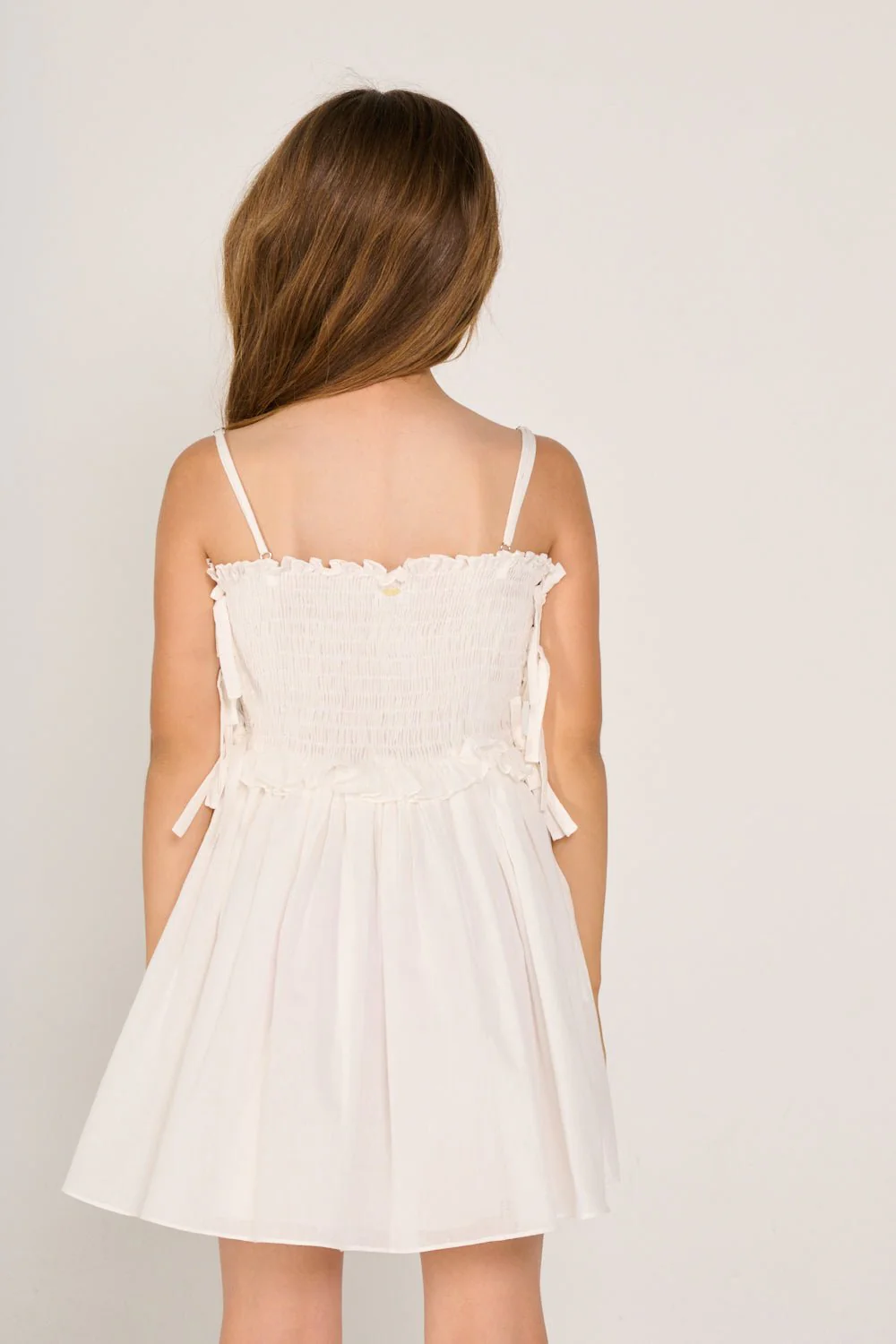 Mini Dress Elena for girls - Natural White - Image 7