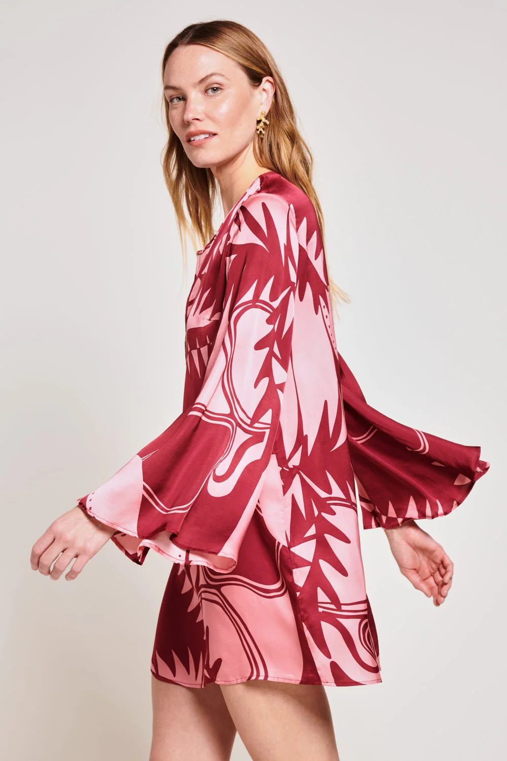 Mini Dress Gia - Bordo Oasis - Image 5