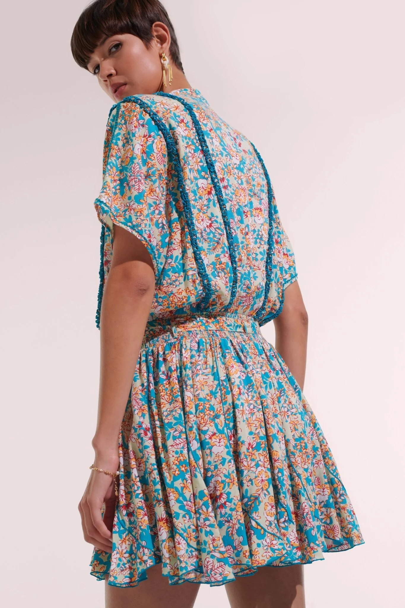 Mini Dress Olivia - Green Sweet Bell - Image 3