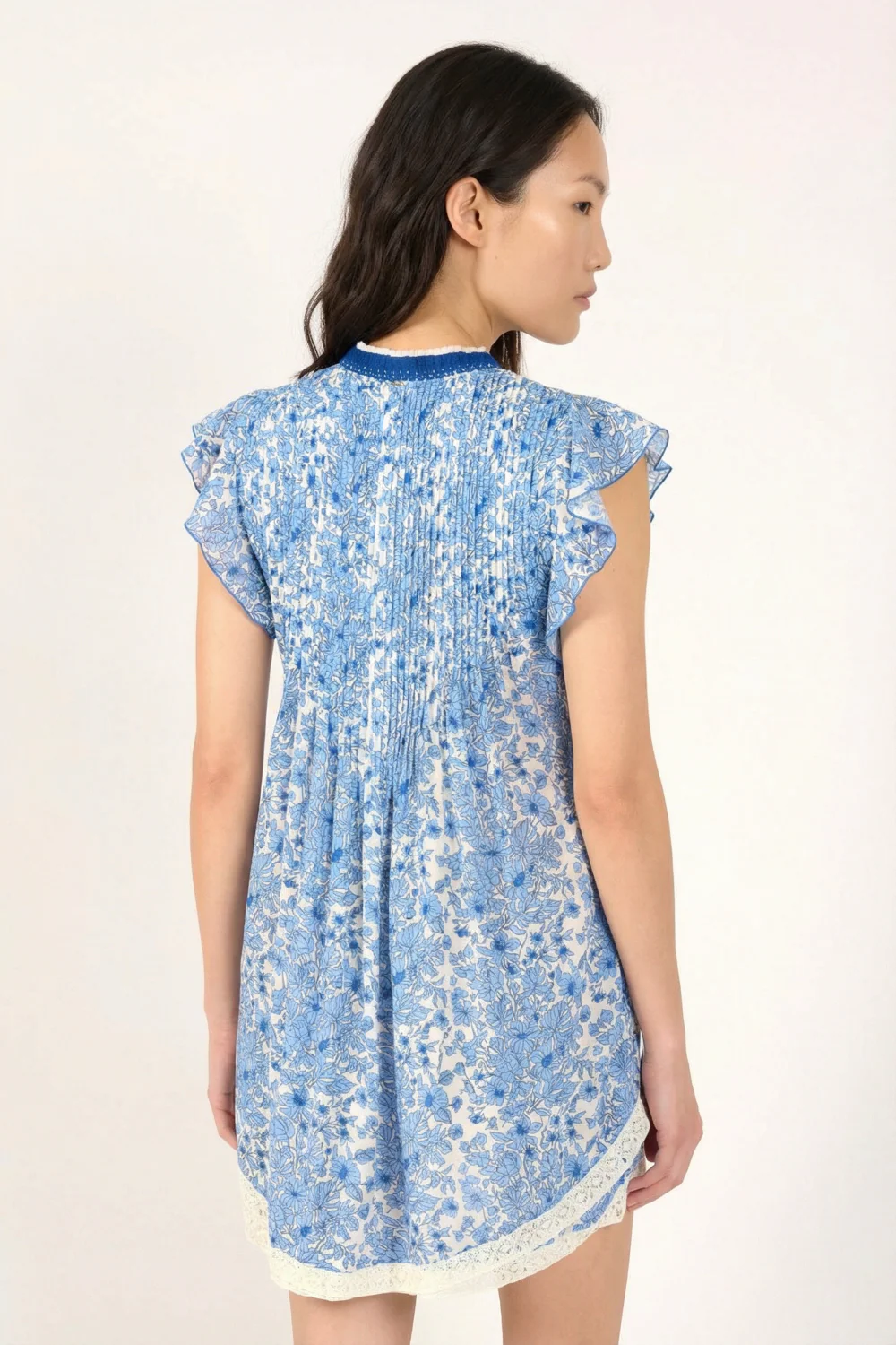 Mini Dress Sasha - Blue Aquaflora - Image 5