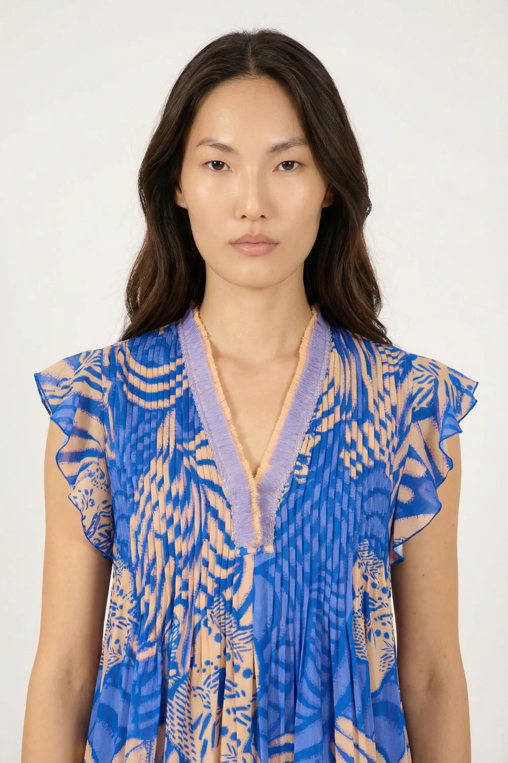 Mini Dress Sasha - Blue Japonism - Image 4